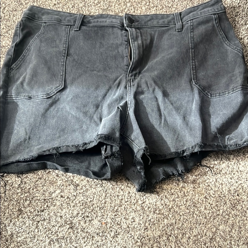 Women's Black Denim Shorts